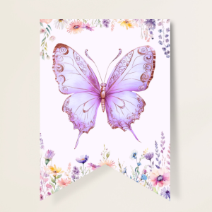 Butterfly baby shower party printables collection.