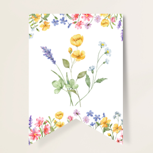 Wildflowers baby shower party printables collection.